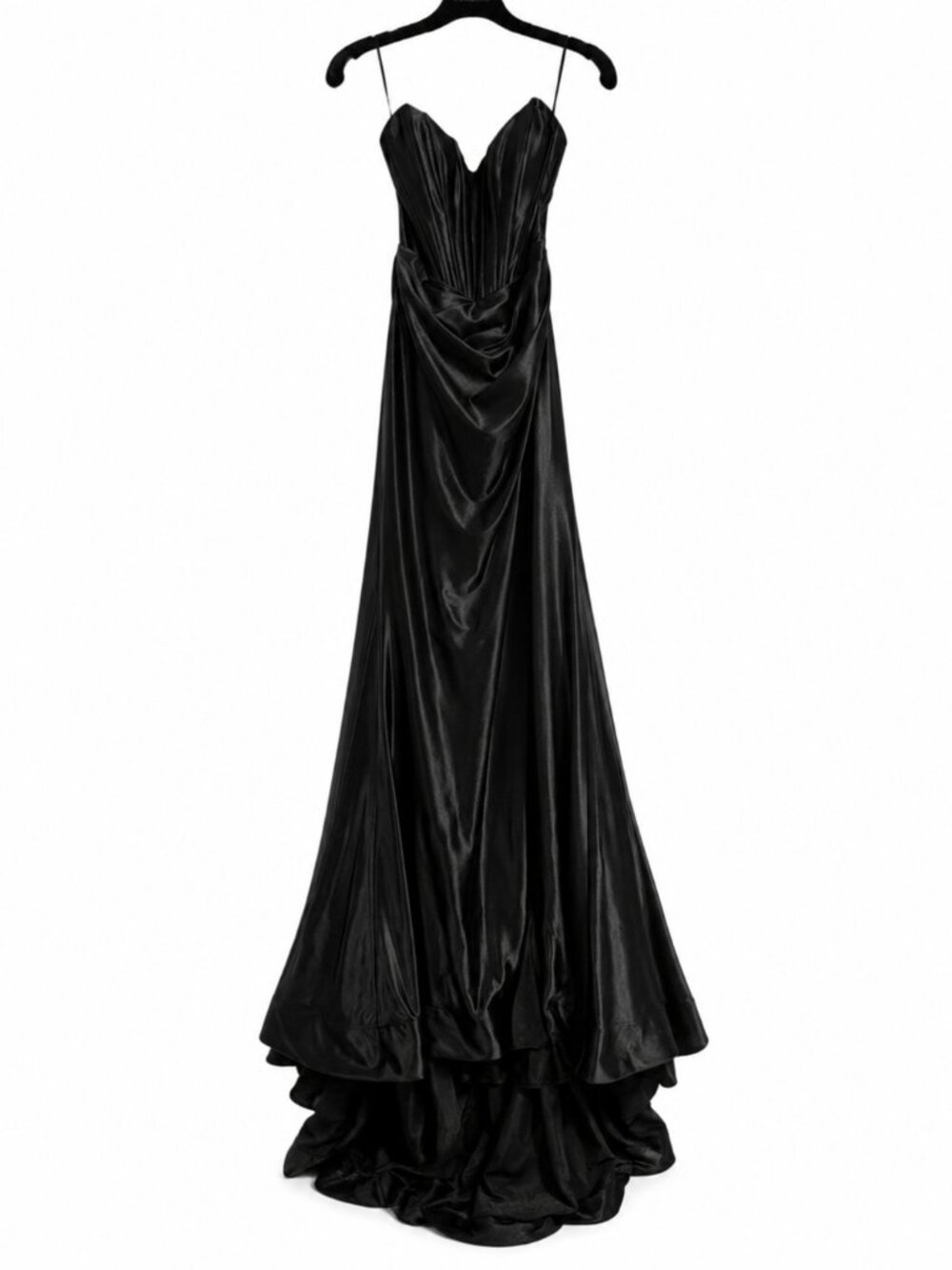 GORGEOUS BLACK TIE GOWN WITH TRAIN